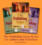 Cover photos of the three books. Click here for more information on 'The Publishing Game'